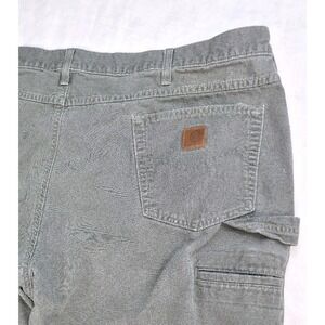 Carhartt Thrashed Loose fit Distressed Carpenter Pants  Dark Moss Gorpcore 44x30